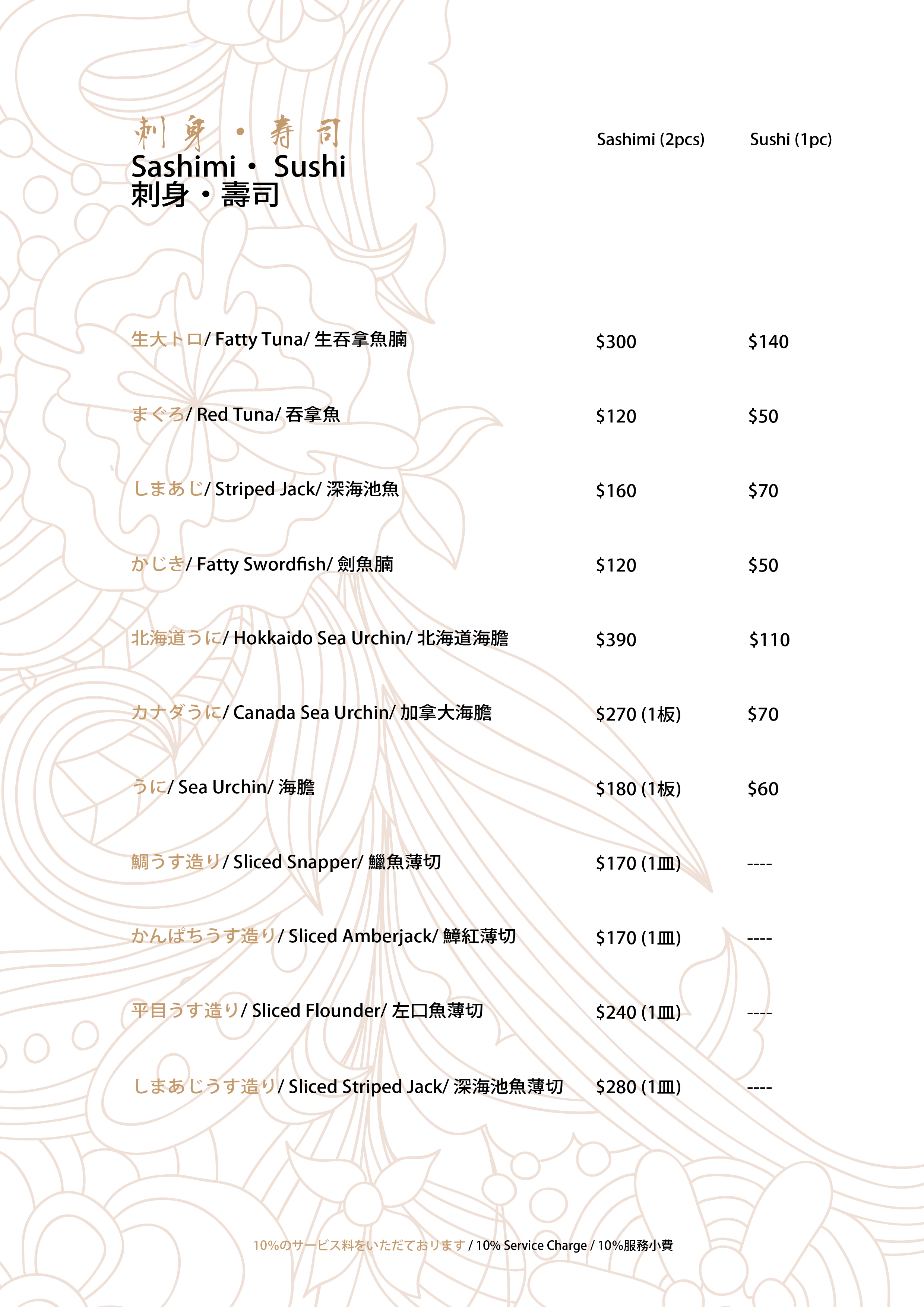 單點菜單
